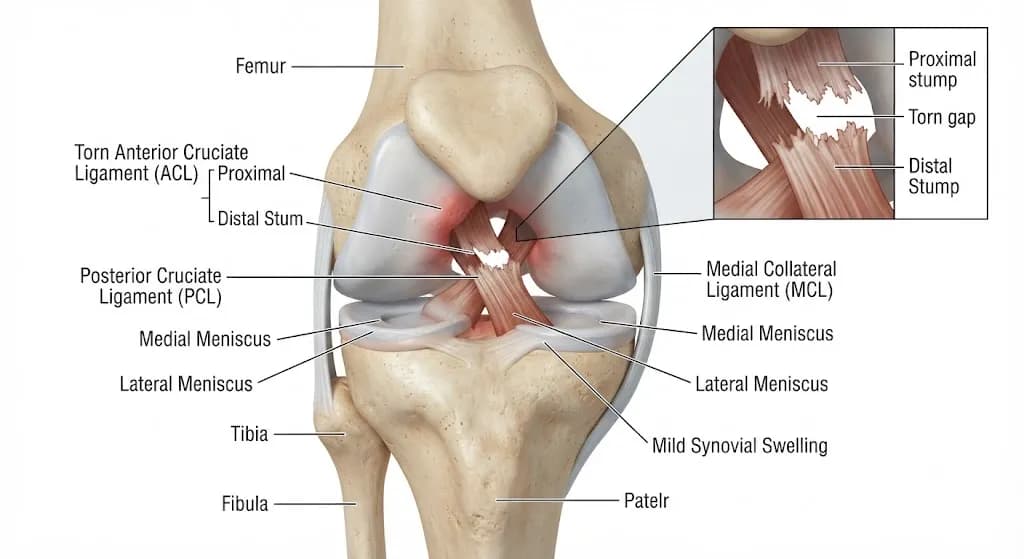 Chấn Thương Dây Chằng Chéo Trước: Dấu Hiệu & Điều Trị