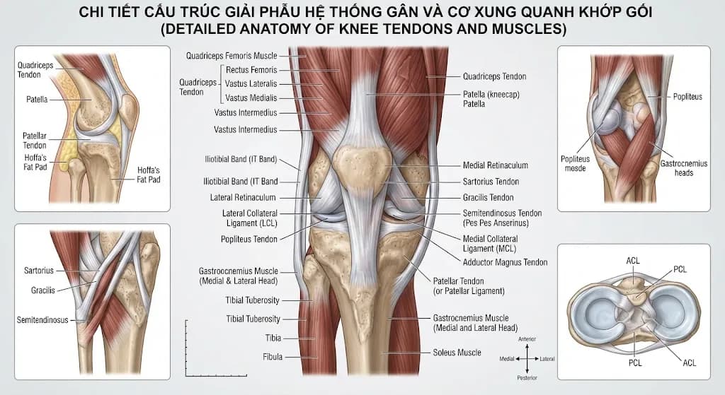 Chấn Thương Gân Đầu Gối: Dấu Hiệu, Sơ Cứu & Điều Trị