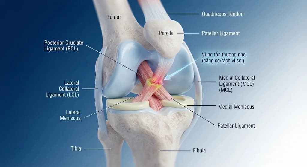 Dập Dây Chằng Chéo Trước: Dấu Hiệu & Cách Điều Trị