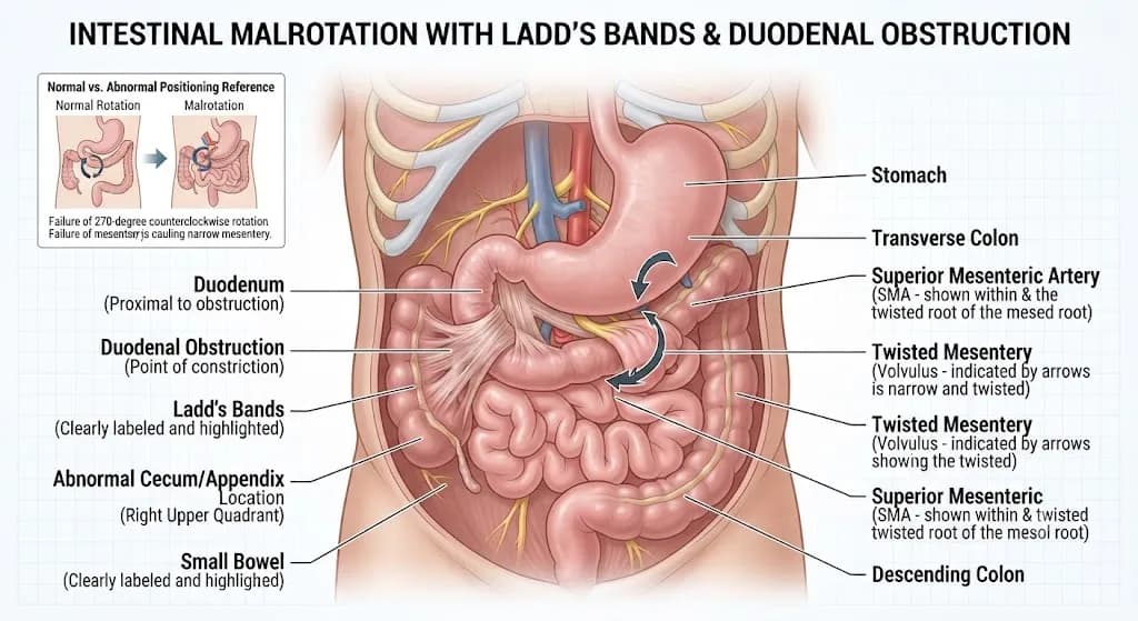 Dây Chằng Ladd Là Gì? Nguyên Nhân & Cách Điều Trị 2026