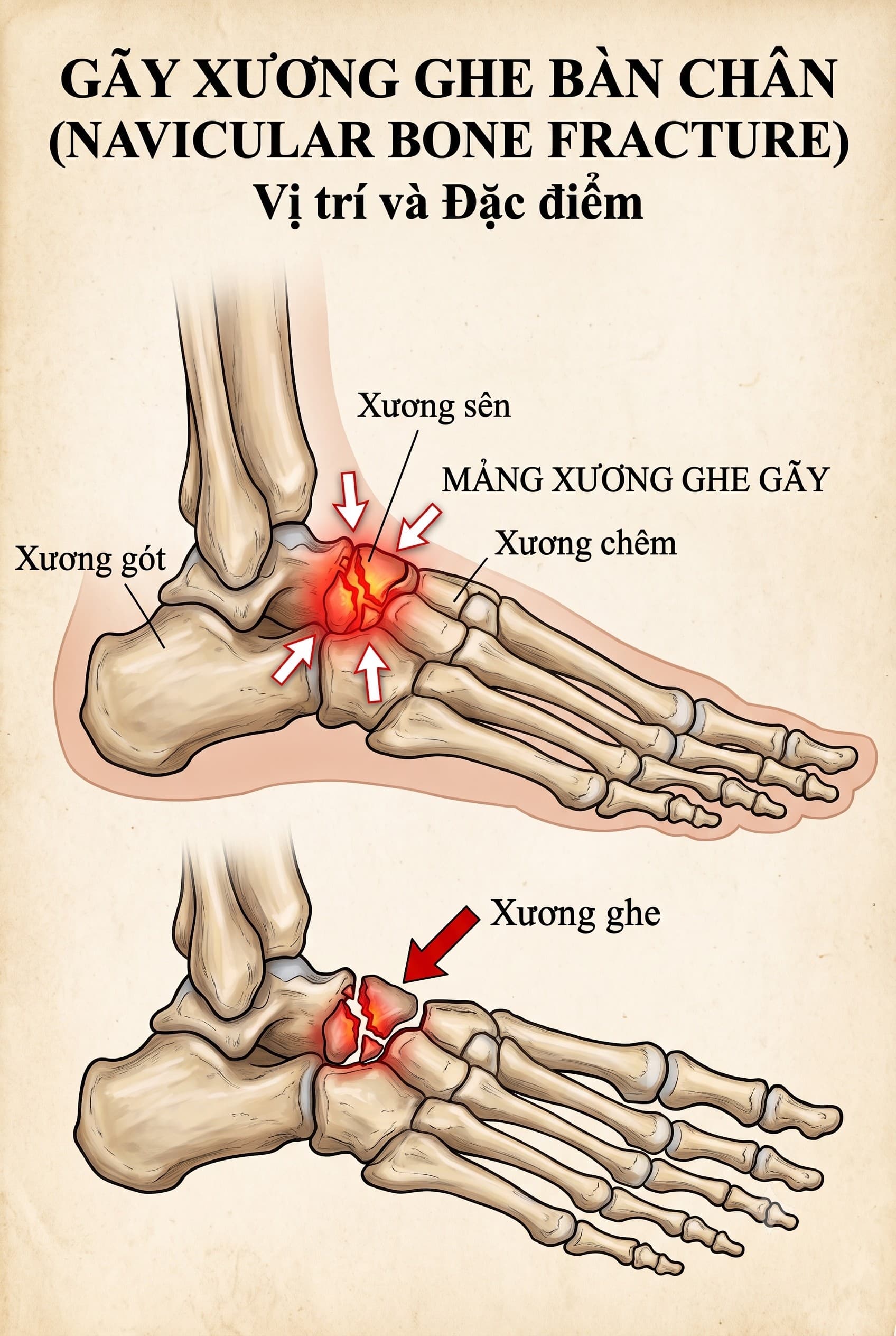 Gãy Xương Ghe Bàn Chân: Dấu Hiệu, Phân Loại Và Phác Đồ Điều Trị