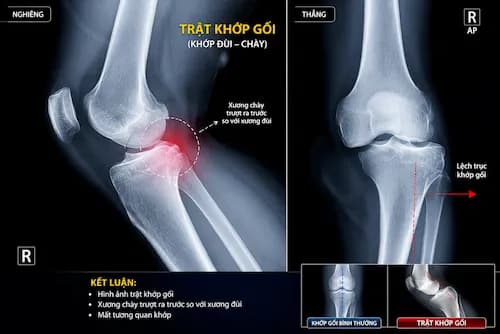 Hình Ảnh Trật Khớp Gối Thực Tế Mới Nhất 2026