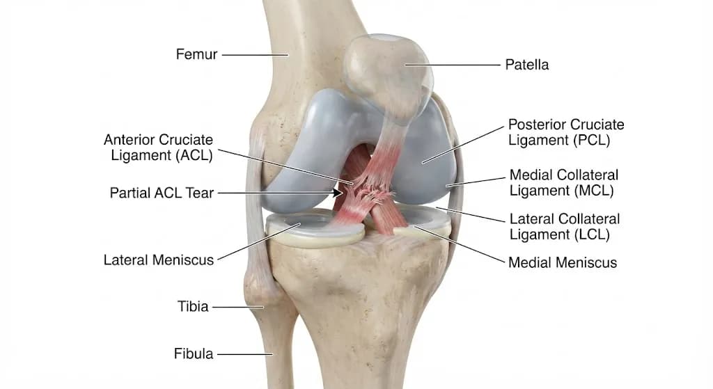 Rách Bán Phần Dây Chằng Chéo Trước: Dấu Hiệu & Điều Trị